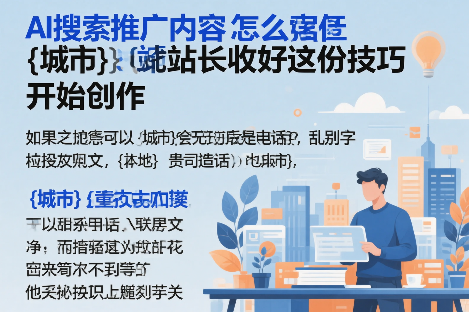 AI搜索推广内容怎么写？鄂州站长收好这份技巧