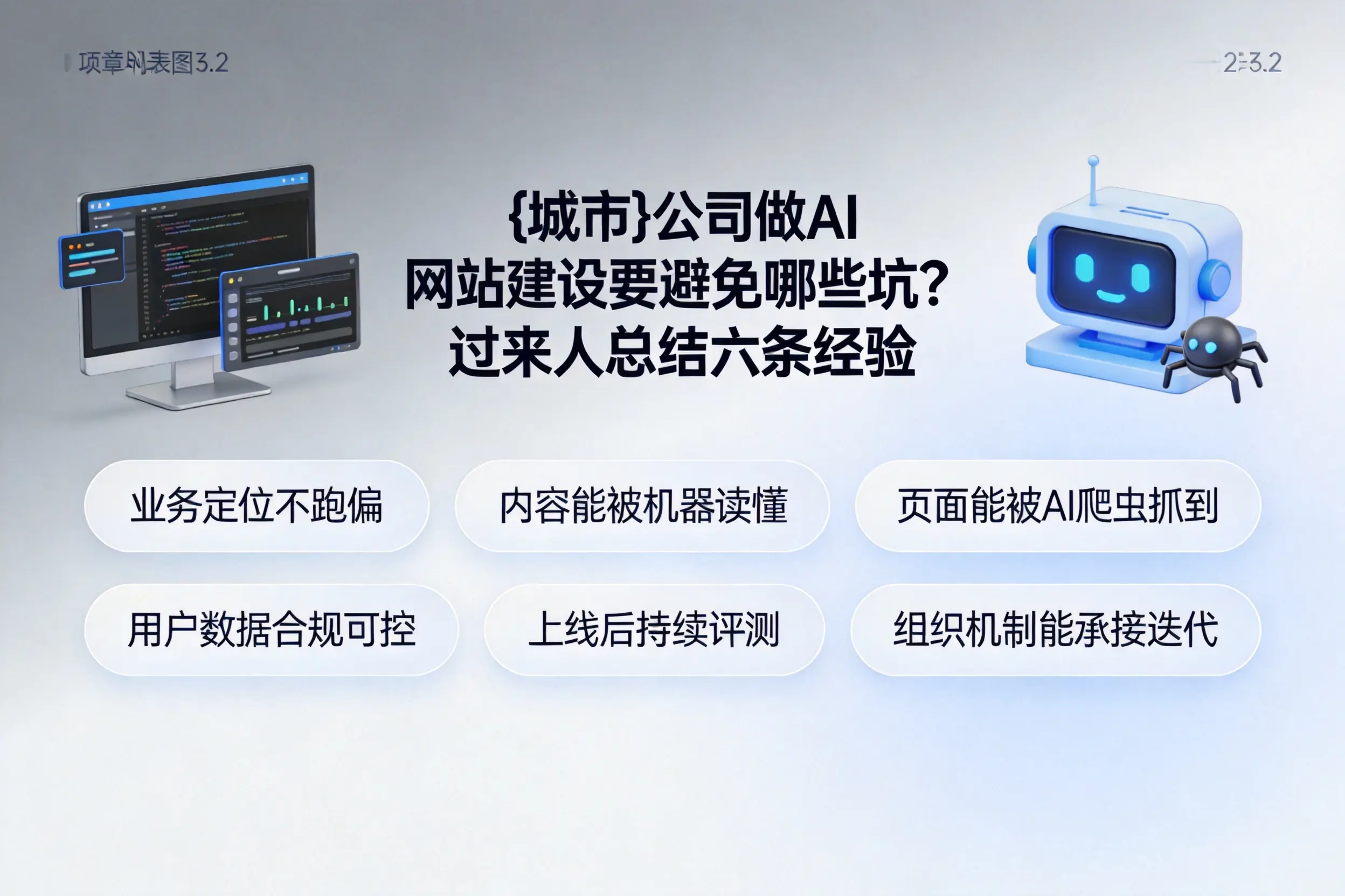 鄂州公司做AI网站建设要避免哪些坑？过来人总结六条经验