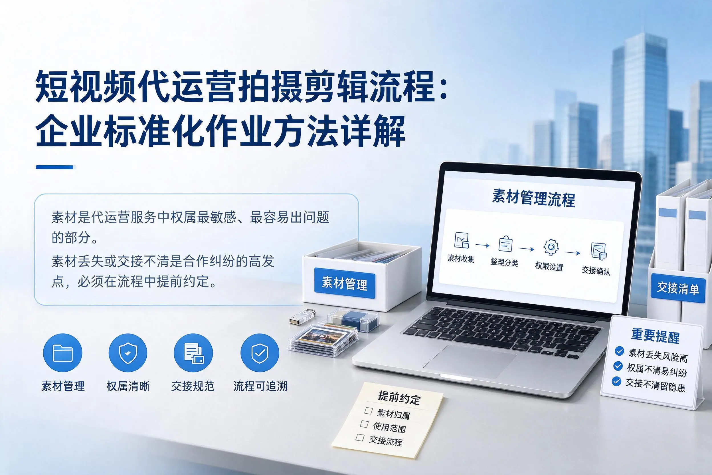 短视频代运营拍摄剪辑流程：鄂州企业标准化作业方法详解