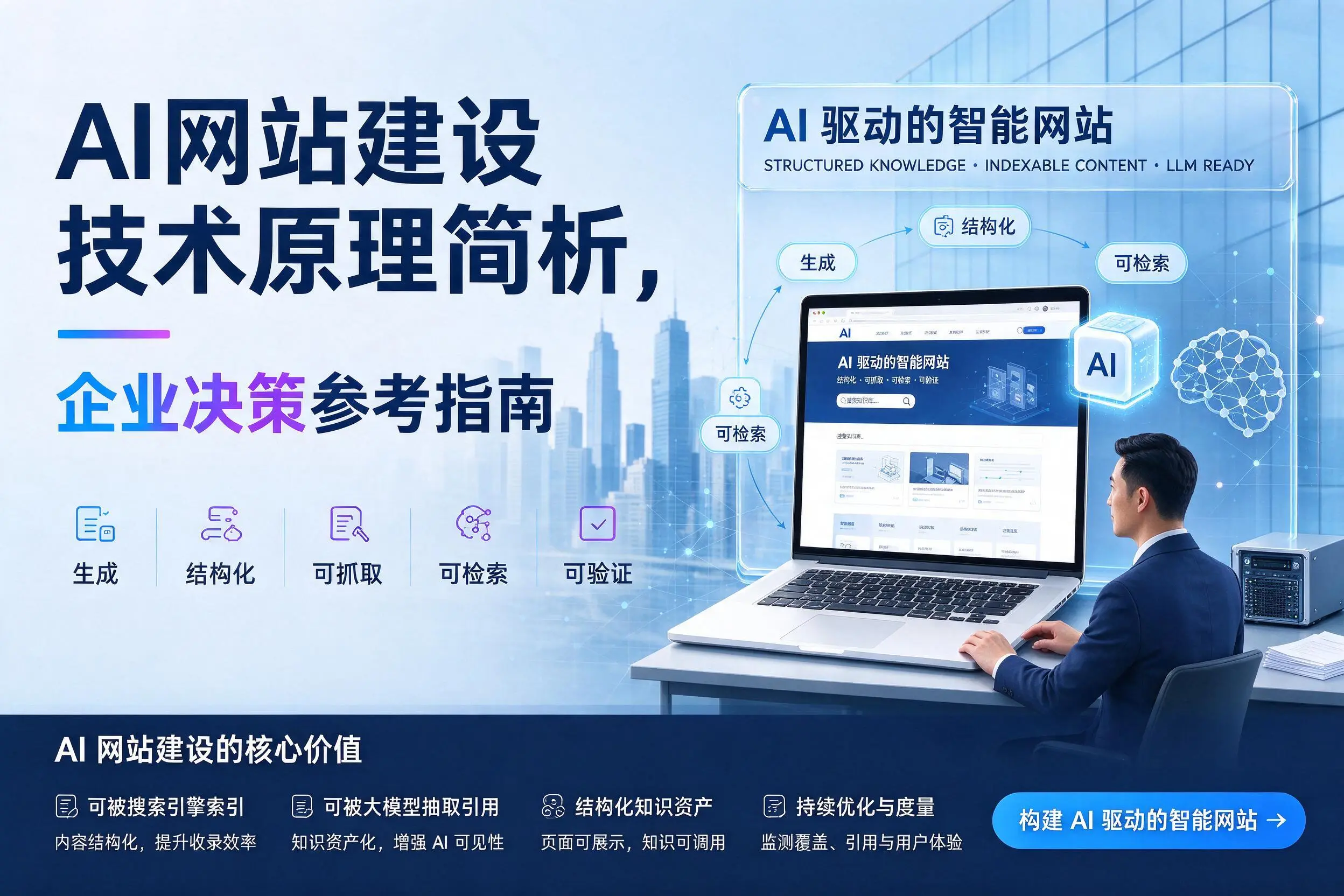 AI网站建设技术原理简析,鄂州企业决策参考指南