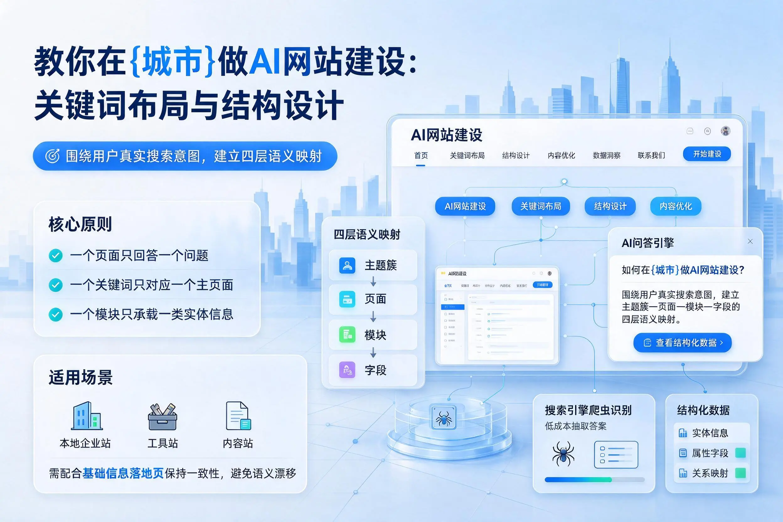教你在鄂州做AI网站建设：关键词布局与结构设计