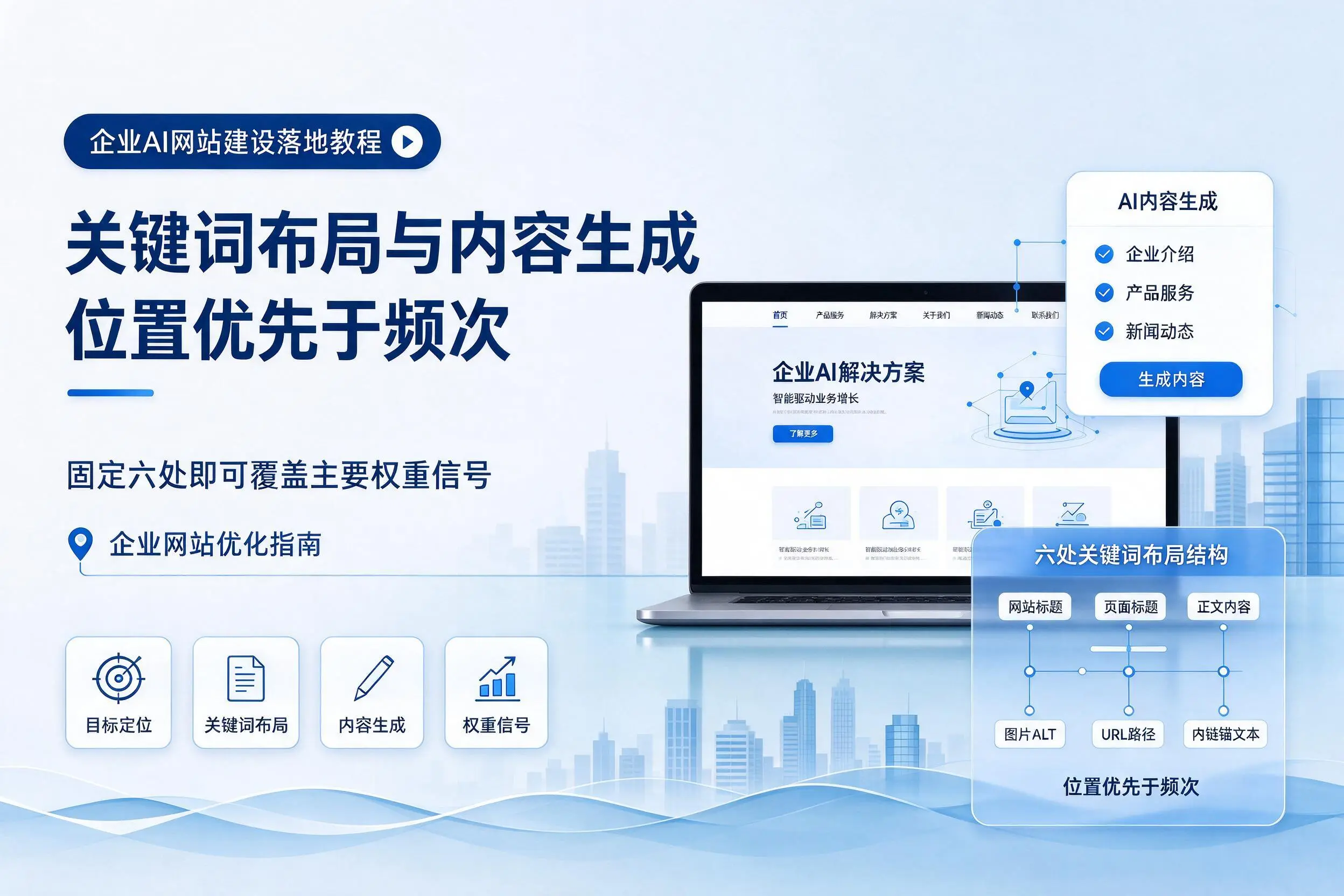 鄂州企业AI网站建设落地教程:关键词布局与内容生成
